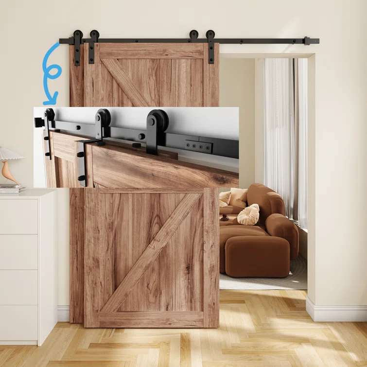 Sliding Standard Single Double Door Barn Door Hardware Kit