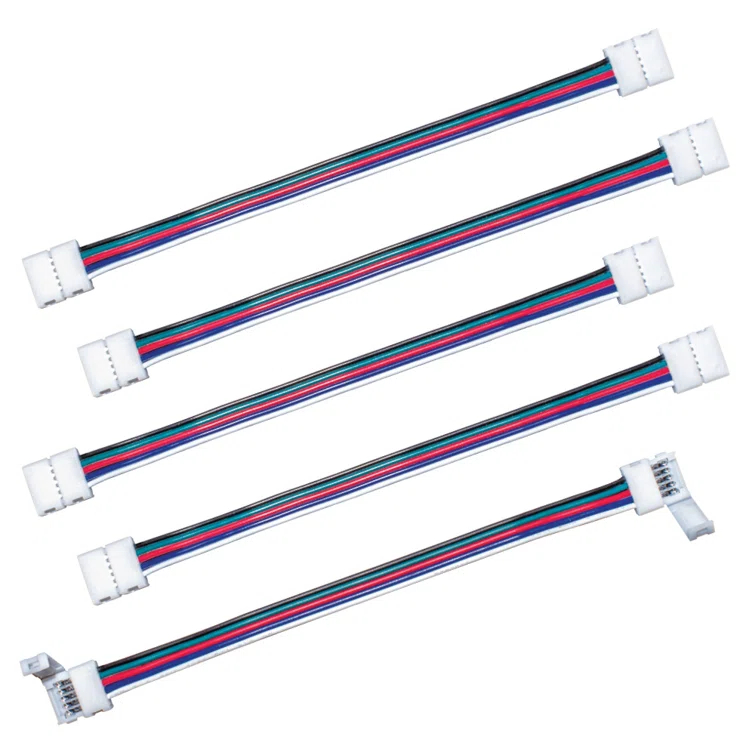 5 Pin RGB+W LED Strip Light 6 in Tape to Tape Connector, 5 Pack