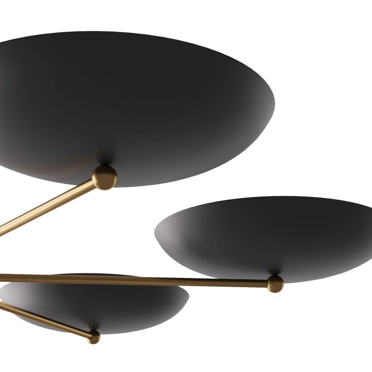 Griffith Bronze and Brass Two Tiered Outdoor Chandelier