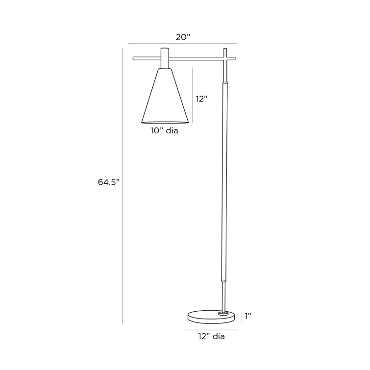 Adjustable Bronze Floor Lamp with Opal Glass Shade