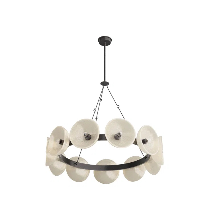 Apollo English Bronze and Glass Orb Chandelier