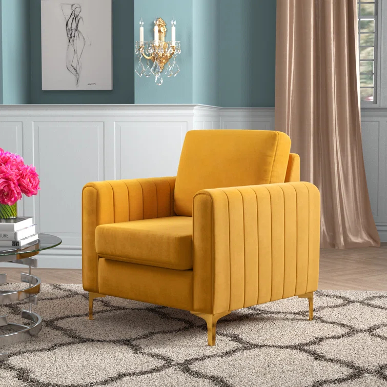 Cedarpoint Upholstered Velvet Club Chair