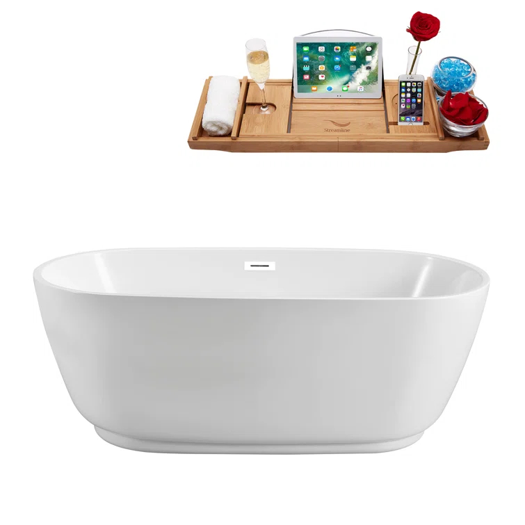 1801 mm x 800 mm Freestanding Roll Top Bathtub