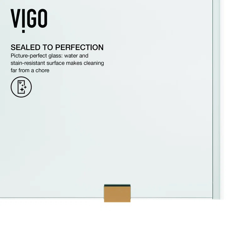 Elan 56-60" W x 74" H Sliding Frameless Shower Door with 3/8" Clear Glass