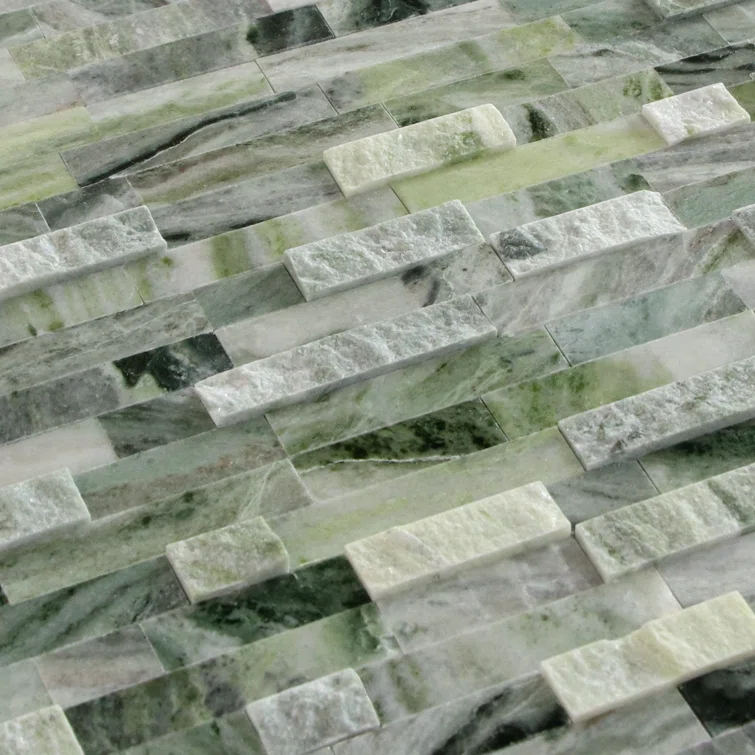 3D 11" x 12" Natural Stone Peel & Stick Mosaic Tile