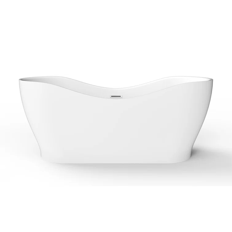 66.75'' x 31.5'' Freestanding Acrylic Bathtub