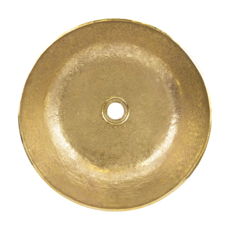 Premier Copper Products Terra Firma 17'' Brass Circular Bathroom Sink