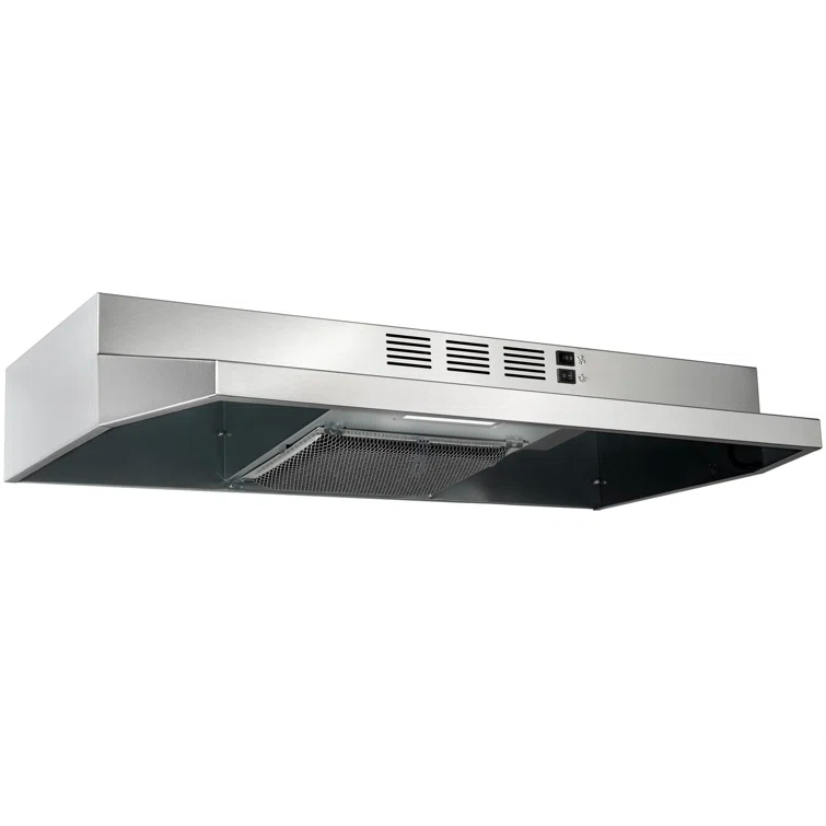 30-in Convertible Under Cabinet Range Hood 176CFM with Charcoal Filter in Stainless Steel