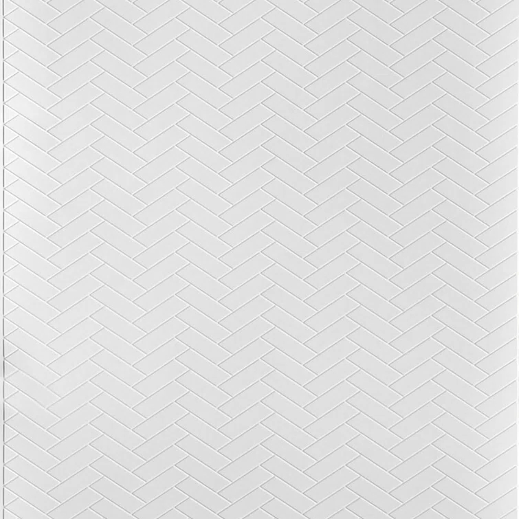 Herringbone MirroFlex 4ft. x 8ft. Glue Up PVC 3D Wall Panels 96 sq.ft.