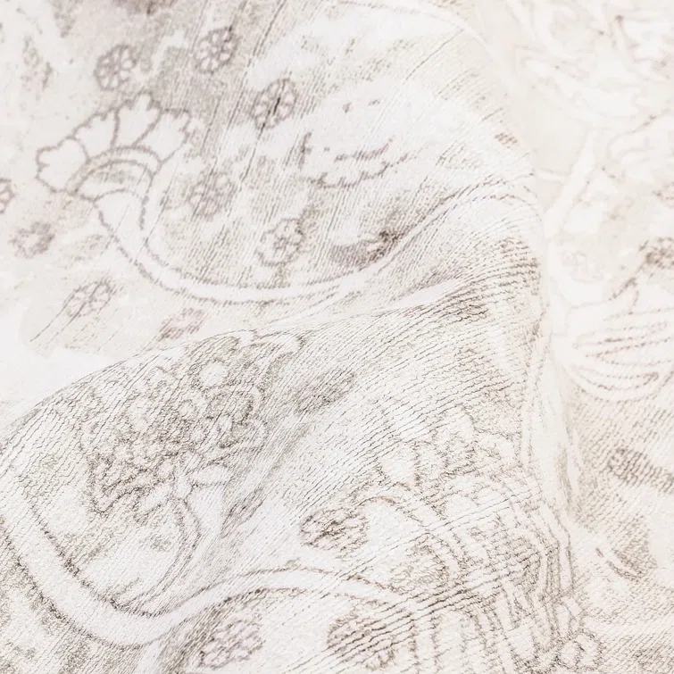 Wellington Hand Knotted Silk Oriental Area Rug in Mist