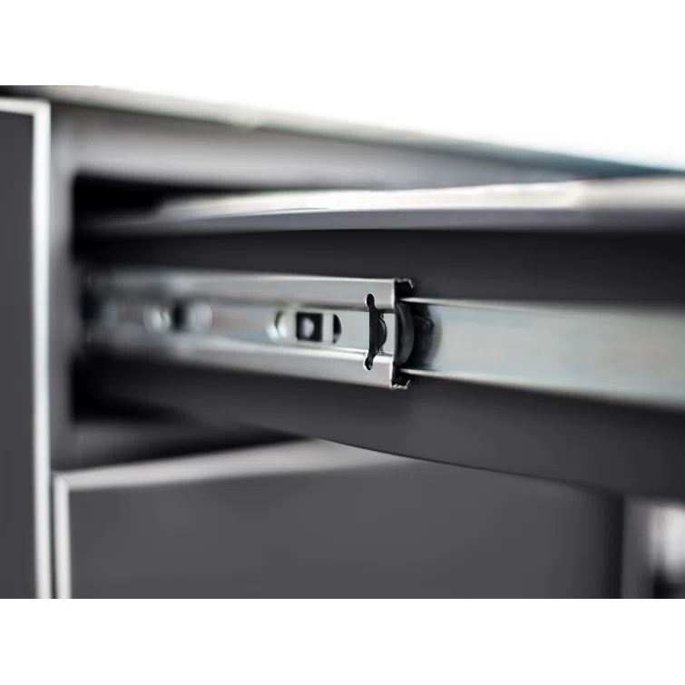 Outdoor Kitchen Aluminum 5 Piece Cabinet Set with 40 in. Liquid Propane Gas Performance Grill