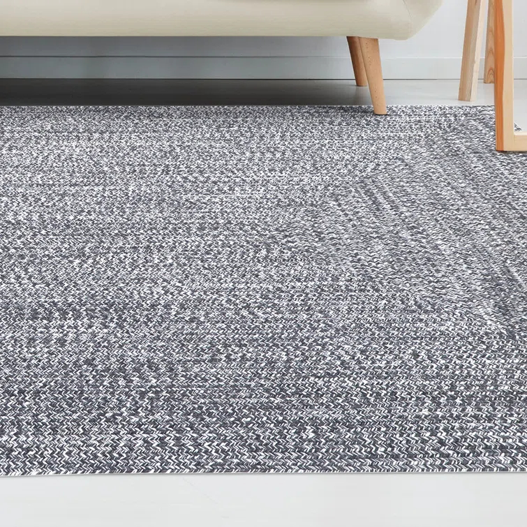 Ulmer Braided Reversible Two-Tone Indoor Outdoor Runner or Area Rug