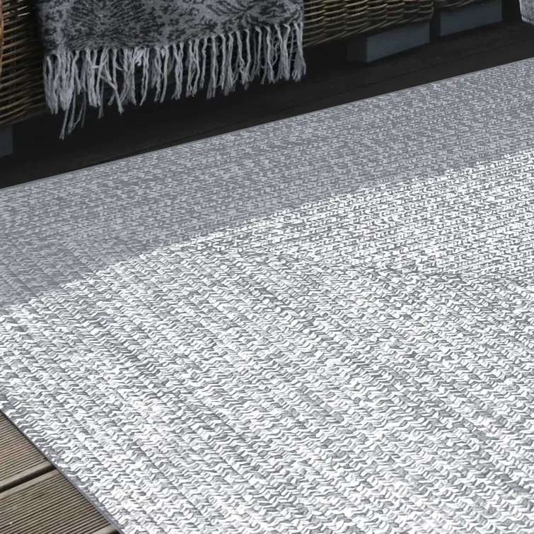 Ulmer Braided Reversible Two-Tone Indoor Outdoor Runner or Area Rug