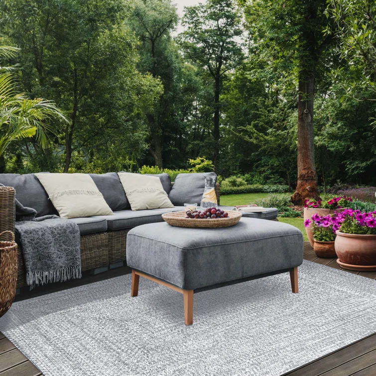 Ulmer Braided Reversible Two-Tone Indoor Outdoor Runner or Area Rug