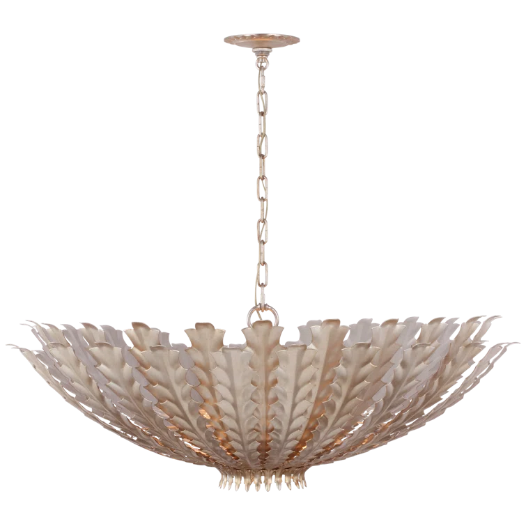 Hampton 36" Gold Leaf Metal Ornate Chandelier