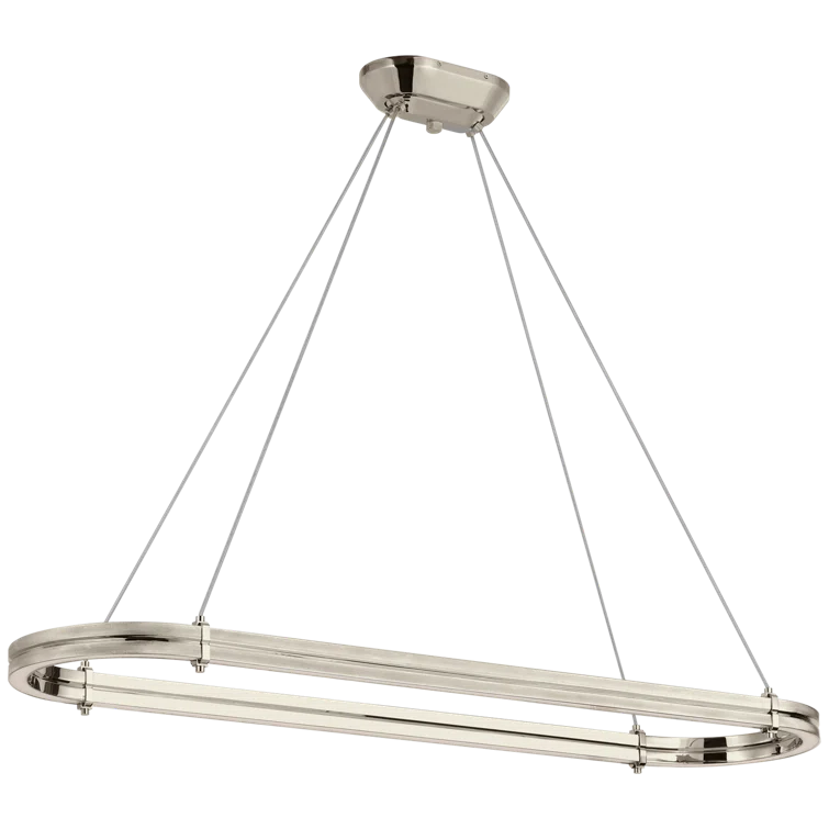 Paxton Natural Brass 54" LED Linear Chandelier