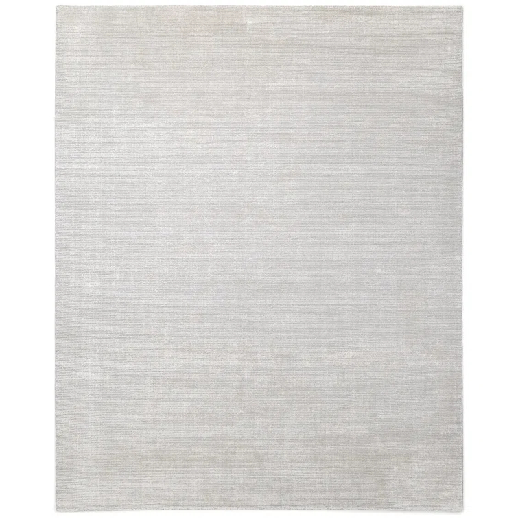 Cordi 9' x 12' Gray Hand-Knotted Wool Viscose Cotton Rug