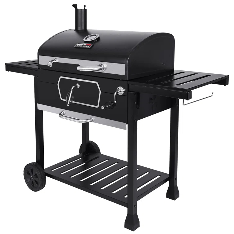 Royal Gourmet Deluxe 30-Inch Charcoal Grill, Black