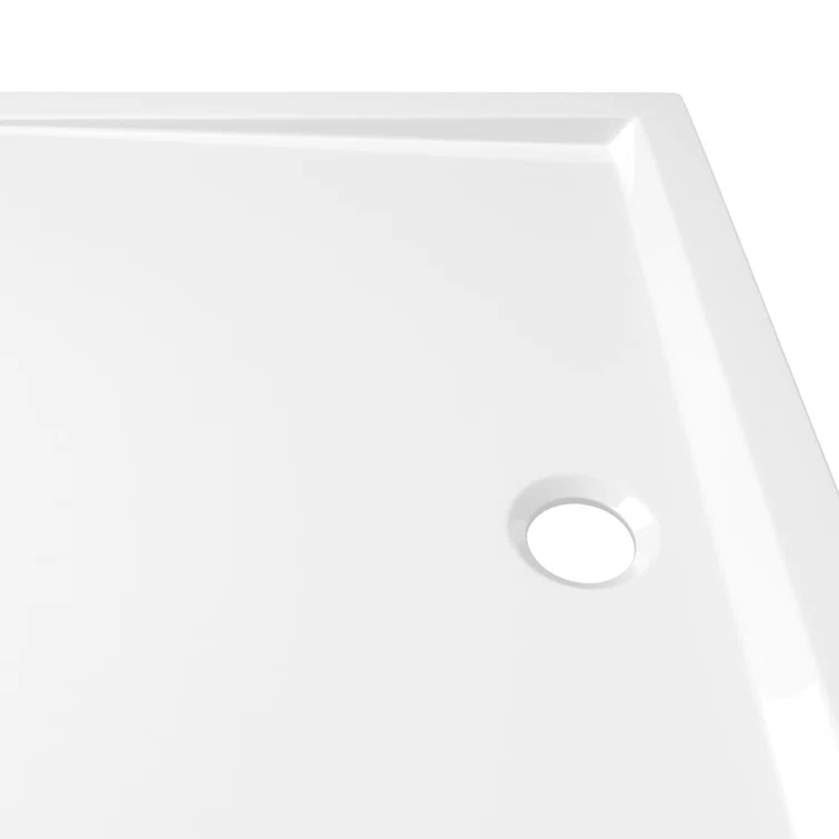 vidaXL Shower Base Tray, Non-slip Bathroom Shower Pan, Reinforced ABS