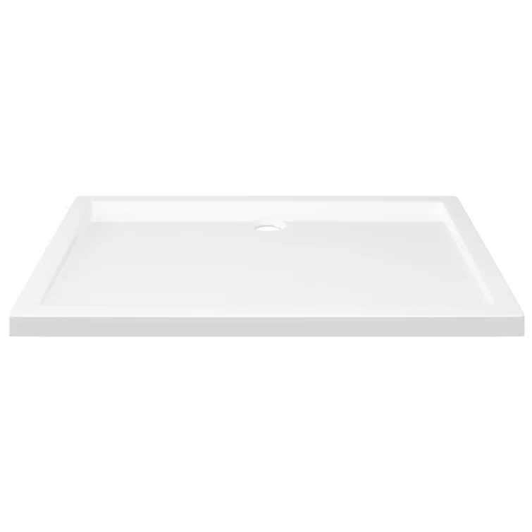 vidaXL Shower Base Tray, Non-slip Bathroom Shower Pan, Reinforced ABS