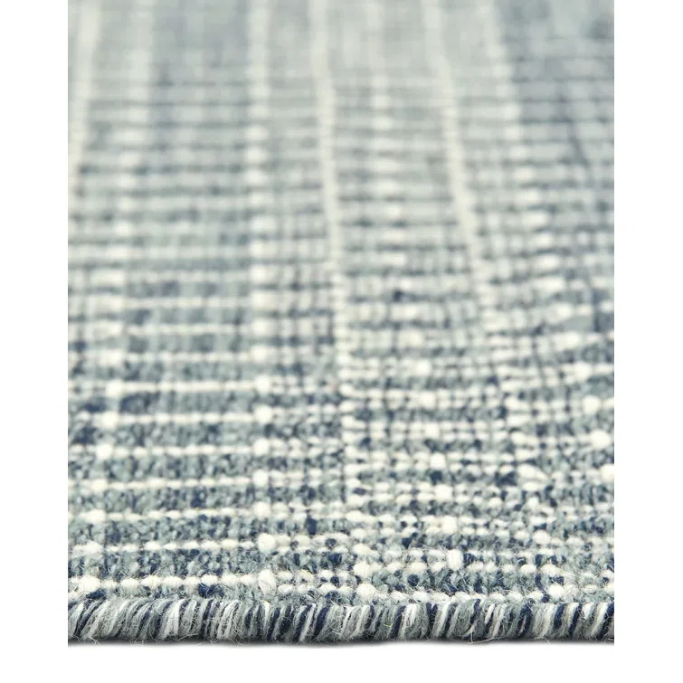 Deanna Flatweave Geometric Area Rug in Navy