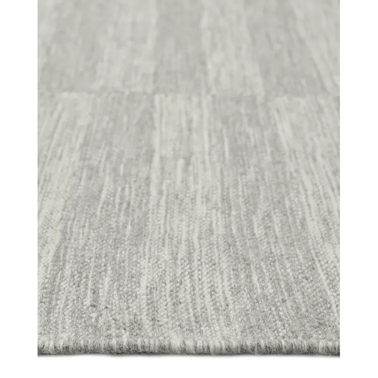 Striped Area Rug in Silver