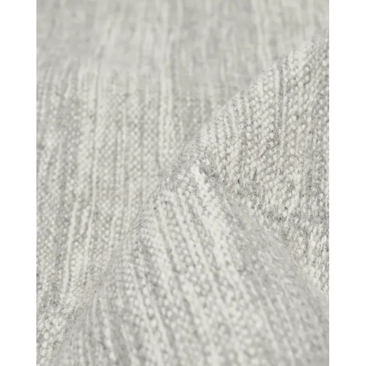 Striped Area Rug in Silver