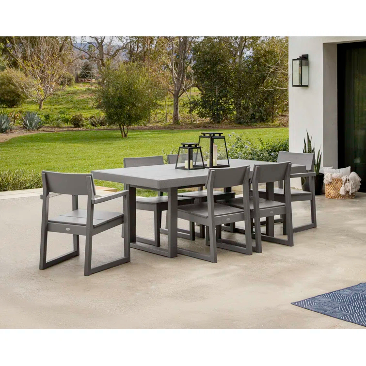 Edge Rectangular 6-Person 78'' Long Dining Set