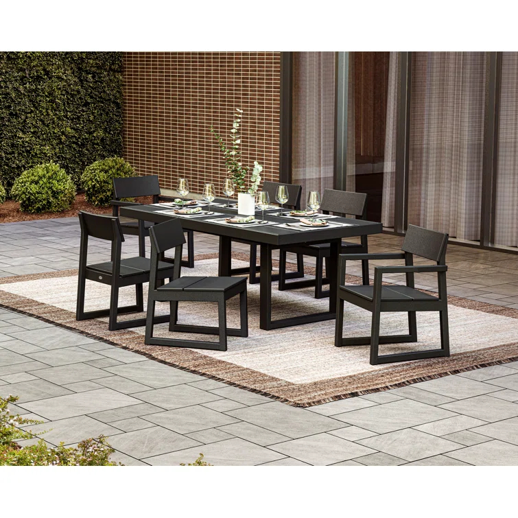 Edge Rectangular 6-Person 78'' Long Dining Set