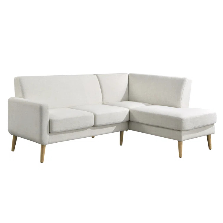 Gomez Sofa Bumper Sectional Cream