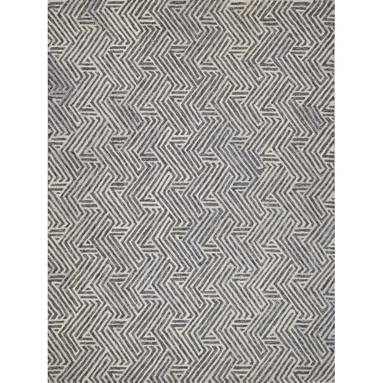 EXQUISITE RUGS Exquisite Rugs Naturals Handmade Hand-Tufted New Zealand Wool On Canvas Gray/Ivory Area Rug