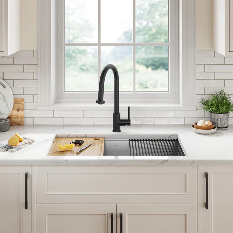 KRAUS Bolden 2-Function Single Handle Pull Down Kitchen Faucet
