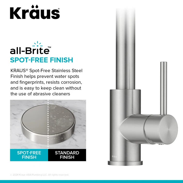 KRAUS Bolden 2-Function Single Handle Pull Down Kitchen Faucet