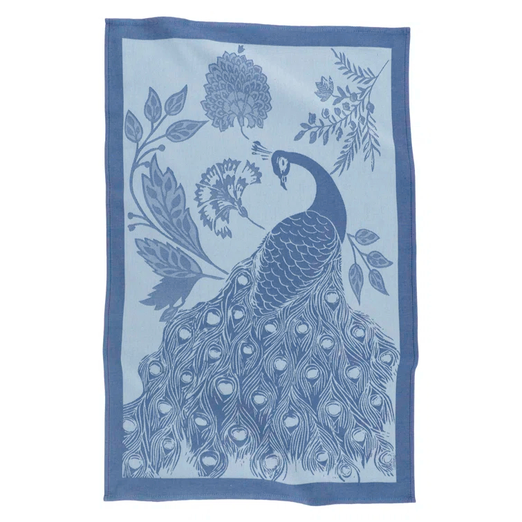 Birch Lane™ Set Of 2 Jacquard Kitchen Towels, 19" X 30" - Peacock