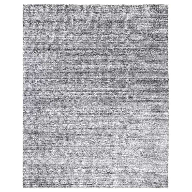 Viceme Striped Flatweave Area Rug in Brown/Gray
