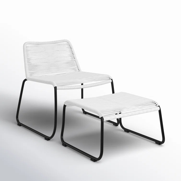 Huron Patio Chair with Ottoman