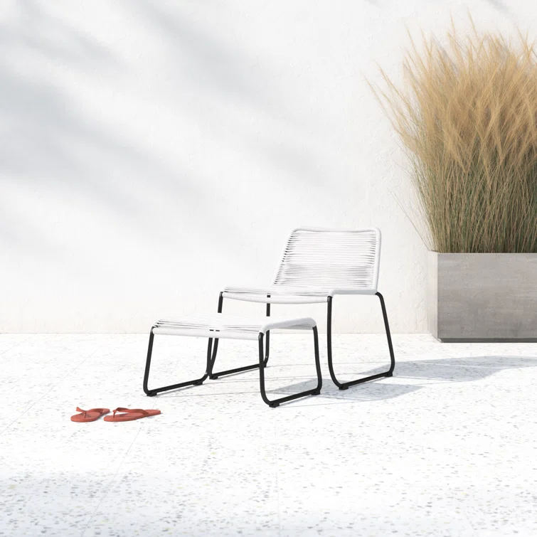 Huron Patio Chair with Ottoman