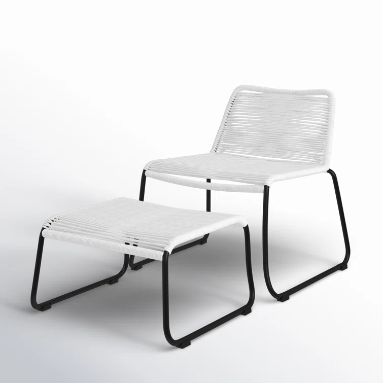 Huron Patio Chair with Ottoman