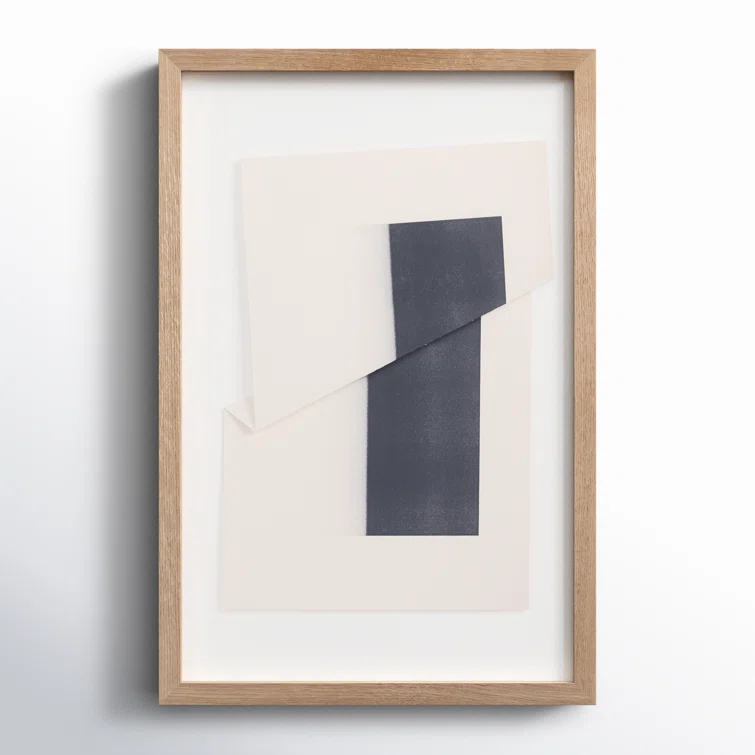 Abstract Matte Canvas Print with Oak Frame, 24" x 16"