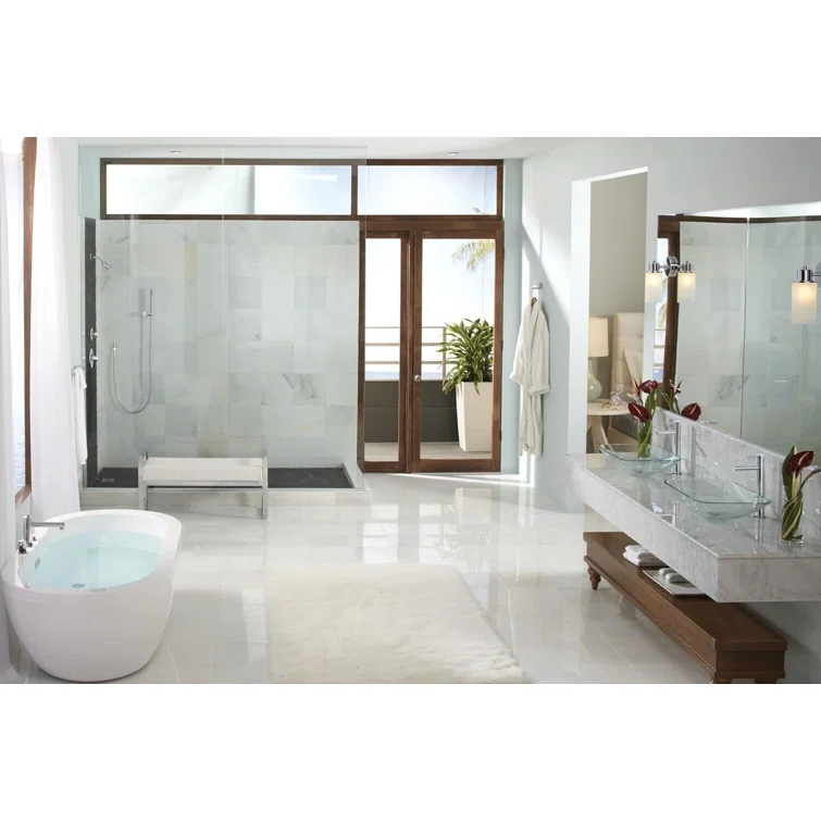 Align Double Handle Deck Mounted Roman Tub Faucet Trim