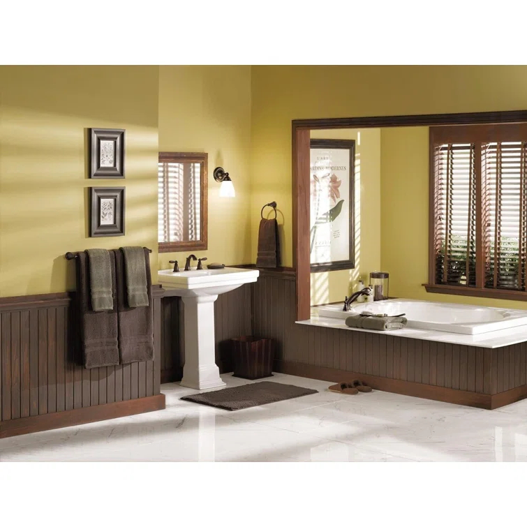 Moen T933 Brantford Chrome Two-Handle Low Arc Roman Tub Faucet Trim Deck Mount
