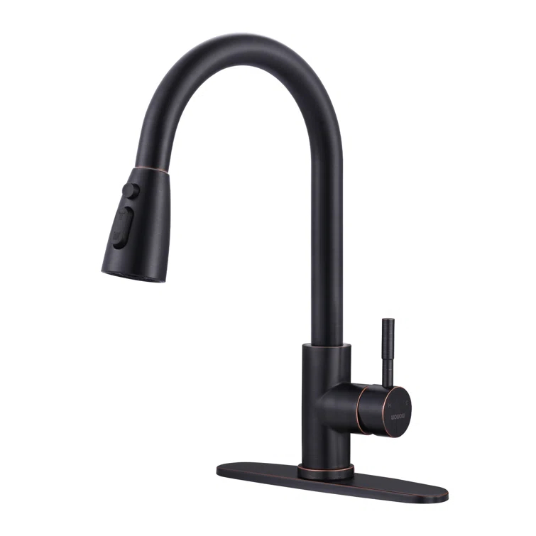 High Arc Pull Down Kitchen Faucet with Sprayer