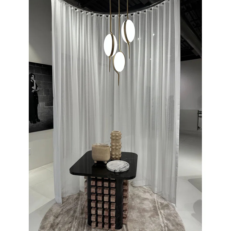Natural Aged Brass 3-Light LED Cluster Pendant