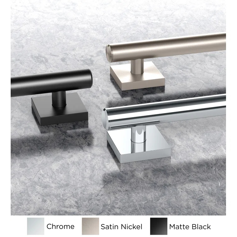 Elevate Wall Mount Stainless Steel Grab Bar, ADA Compliant Safety Bar