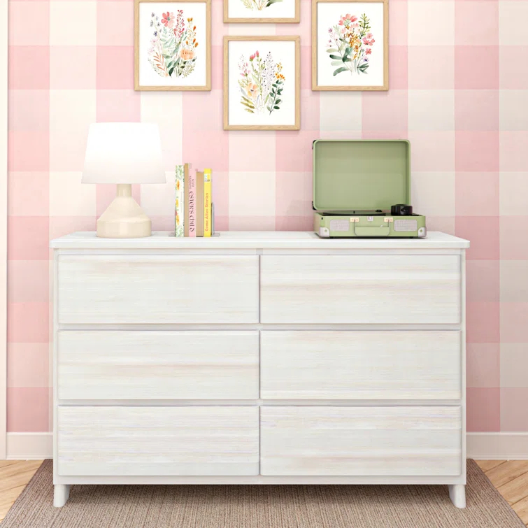 Gracie Oaks Modern Farmhouse 6 Drawer Dresser