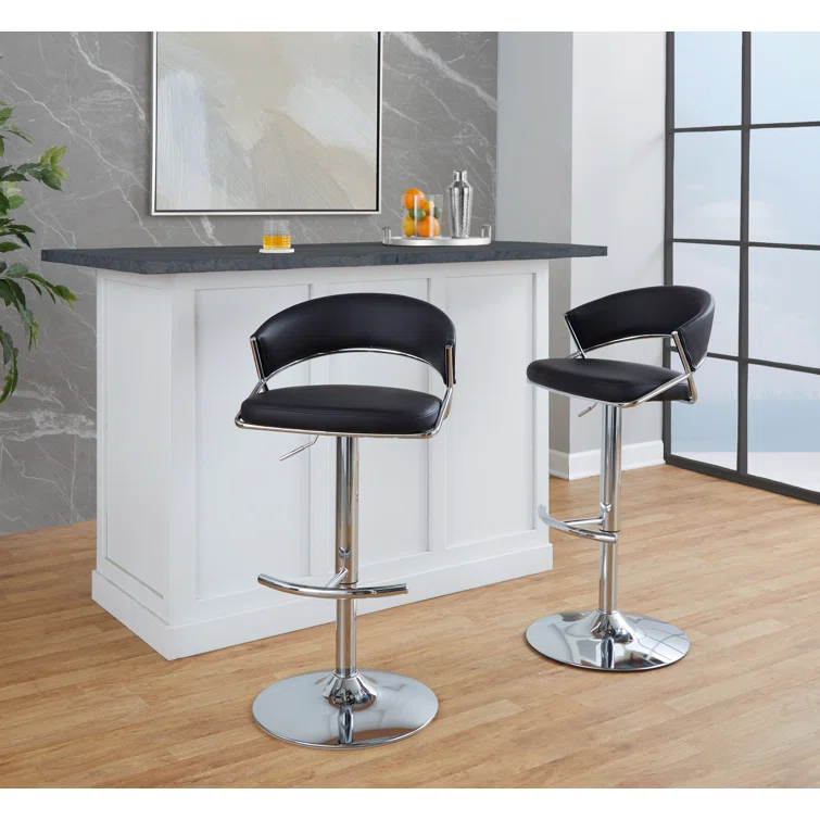 LumiSource Jie Adjustable Barstool - Set Of 2