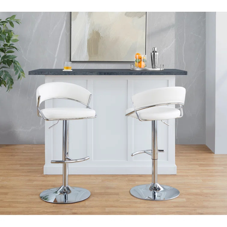 LumiSource Jie Adjustable Barstool - Set Of 2