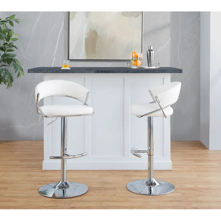 LumiSource Jie Adjustable Barstool - Set Of 2