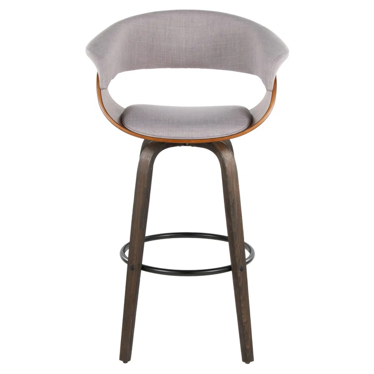 Vintage Mod 30" Fixed-Height Barstool - Set Of 2