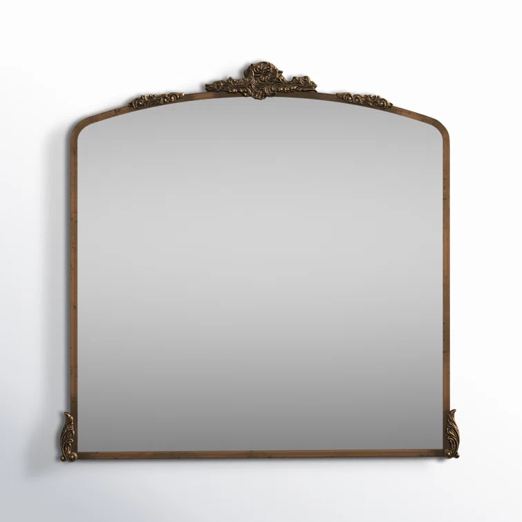 Antique Bronze Arch Full Length Wall Mounted Mirror
